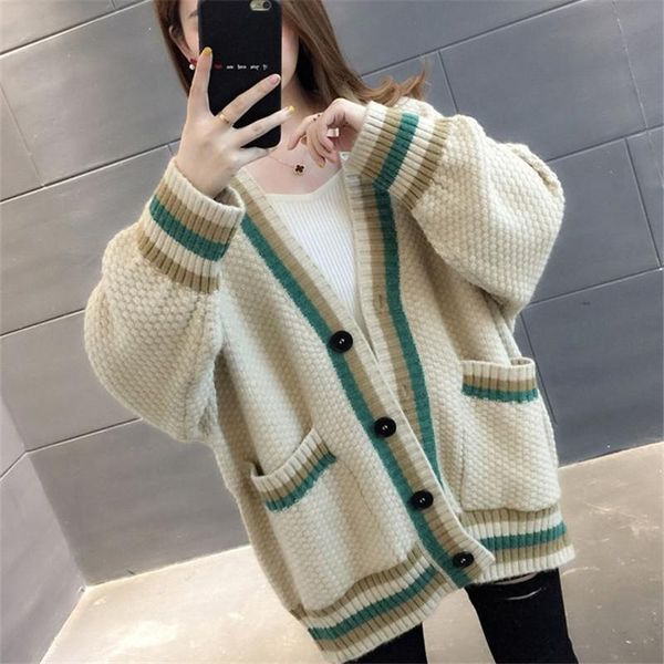 women's knits & tees fashion patchwork knitted sweater women 4 color korean loose big pocket long sleeve knitting cardigan jacket coat, White
women's knits & tees fashion patchwork knitted sweater women 4 color korean loose big pocket long sleeve knitting cardigan jacket coat, White