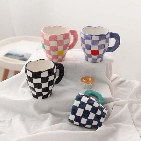 mugs personalized hand painted ceramic grid microwave safe irregular check cups purple pink black mosaic mug for milk tea coffee
mugs personalized hand painted ceramic grid microwave safe irregular check cups purple pink black mosaic mug for milk tea coffee