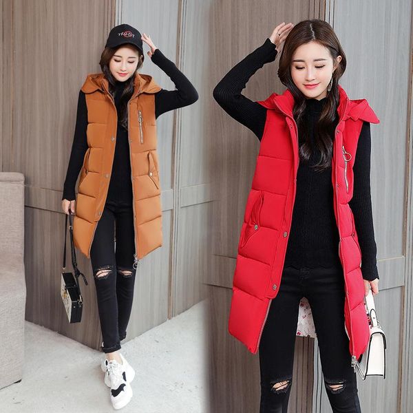 women's vests sweet solid zipper womens sleeveless vest hooded pockets coats and jackets long button waistcoat office wear, Black;white
women's vests sweet solid zipper womens sleeveless vest hooded pockets coats and jackets long button waistcoat office wear, Black;white