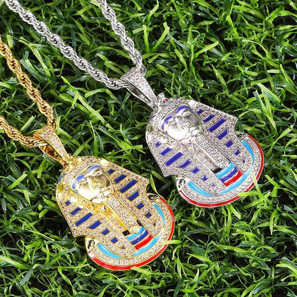 iced out egyptian pharaoh pendants necklaces crystal zircon shiny necklace hip hop bling rapper jewelry pendant, Silver
iced out egyptian pharaoh pendants necklaces crystal zircon shiny necklace hip hop bling rapper jewelry pendant, Silver
