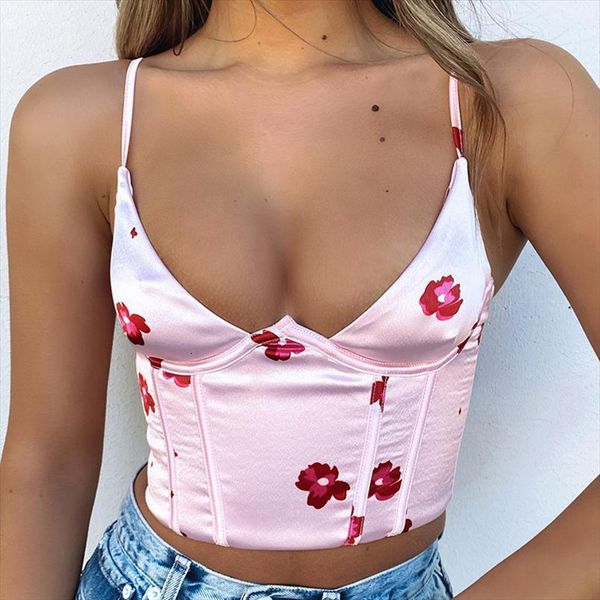 backless staghetti strap women tanks v neck corset crop summer floral print clothes female sleeveless vest club camisole, White
backless staghetti strap women tanks v neck corset crop summer floral print clothes female sleeveless vest club camisole, White