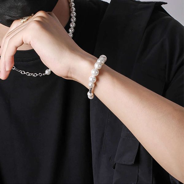 925 silver wu yifan same shell pearl bracelet fashion hip hop personality simple street versatile accessories for men and women, Black
925 silver wu yifan same shell pearl bracelet fashion hip hop personality simple street versatile accessories for men and women, Black
