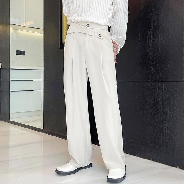 men's pants for men niche design sense small loose drape straight wide-leg thin style hair stylist casual trouser singer costume, Black
men's pants for men niche design sense small loose drape straight wide-leg thin style hair stylist casual trouser singer costume, Black