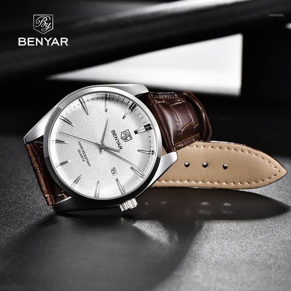 wristwatches watches for men benyar fashion military stainless steel case quartz men's japan miyota 2115 movement business wristwatch, Slivery;brown
wristwatches watches for men benyar fashion military stainless steel case quartz men's japan miyota 2115 movement business wristwatch, Slivery;brown