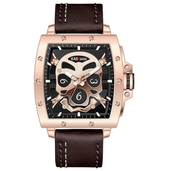 wristwatches kademan casual mens watch multicolor waterproof man quartz skull design genuine leather male clock, Slivery;brown
wristwatches kademan casual mens watch multicolor waterproof man quartz skull design genuine leather male clock, Slivery;brown