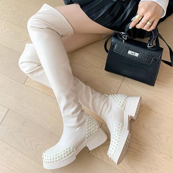 boots comfortable chunky heel autumn winter walking shoes elegant women over the knee rivets decoration platform, Black
boots comfortable chunky heel autumn winter walking shoes elegant women over the knee rivets decoration platform, Black
