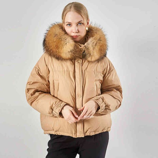 women's down & parkas winter warm jacket real raccoon fur collar women waterproof fabric duck feather thermal short bubble coat 7hd9, Black
women's down & parkas winter warm jacket real raccoon fur collar women waterproof fabric duck feather thermal short bubble coat 7hd9, Black