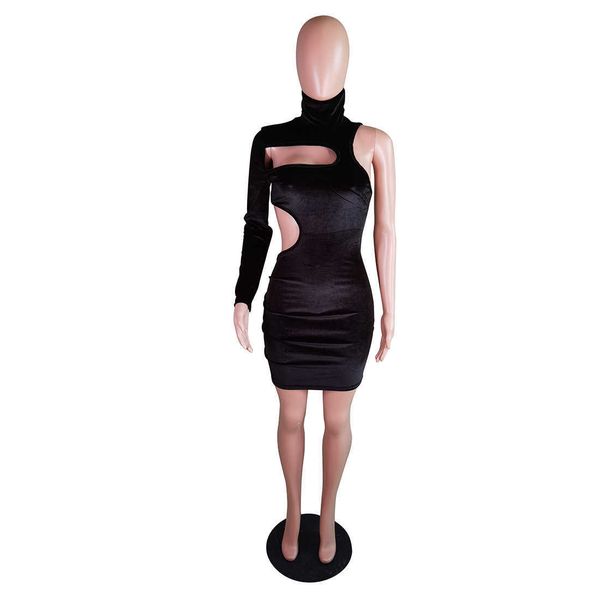 sibybo velvet turtleneck bodycon dress women black hollow out party dresses femme spring fashion one shoulder mini vestidos, Black;white
sibybo velvet turtleneck bodycon dress women black hollow out party dresses femme spring fashion one shoulder mini vestidos, Black;white