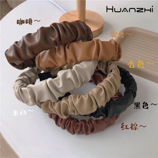 hair clips & barrettes huanzhi 2021 trendy vintage leather pleated headband for women bands decorate hoops headwear fashion accessories, Golden;silver
hair clips & barrettes huanzhi 2021 trendy vintage leather pleated headband for women bands decorate hoops headwear fashion accessories, Golden;silver