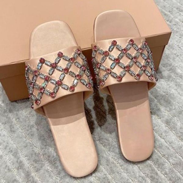 slippers crystal luxury women sandals high heels flats leather shoes slip-on female fashion, Black
slippers crystal luxury women sandals high heels flats leather shoes slip-on female fashion, Black