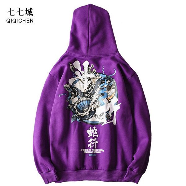 hoodie sweatshirt men snake chinese character streetwear 2021 autumn winter fleece purple hip hop pullover cotton hipster men's hoodies, Black
hoodie sweatshirt men snake chinese character streetwear 2021 autumn winter fleece purple hip hop pullover cotton hipster men's hoodies, Black