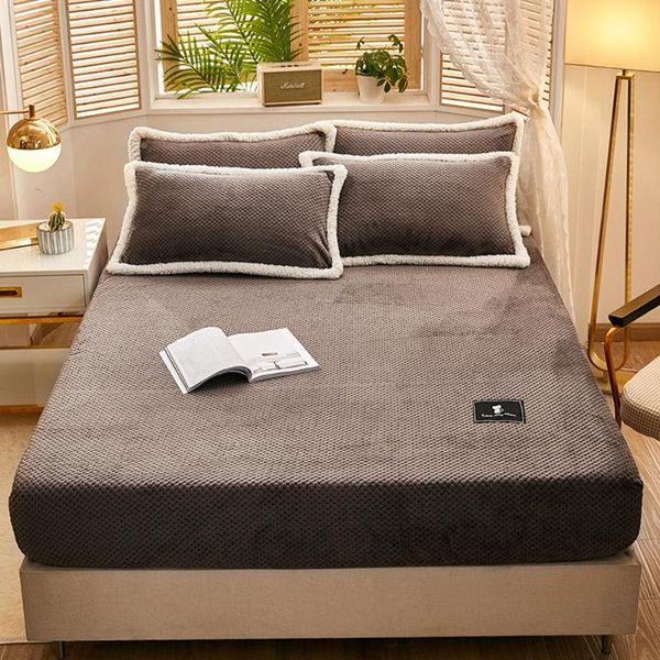 sheets & sets gray solid color flannel bed winter warm plush fitted sheet soft mink cashmere linen mattress cover elastic bedspread
sheets & sets gray solid color flannel bed winter warm plush fitted sheet soft mink cashmere linen mattress cover elastic bedspread