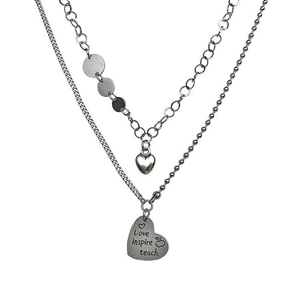 pendant necklaces potcet stainless steel love letter titanium necklace geometric fashion hip hop personality party jewelry, Silver
pendant necklaces potcet stainless steel love letter titanium necklace geometric fashion hip hop personality party jewelry, Silver