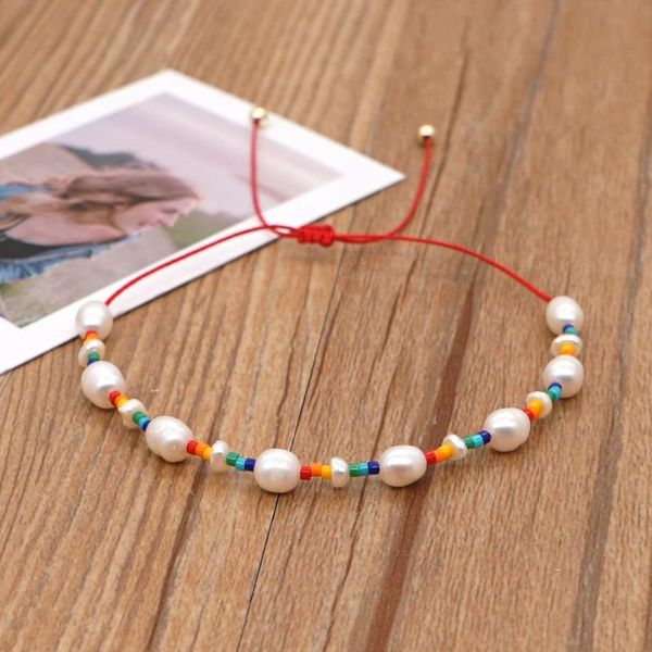 beaded, strands simple baroque natural freshwater pearl bracelet female miyuki rice beads hand-woven rainbow beaded hand jewelry, Black
beaded, strands simple baroque natural freshwater pearl bracelet female miyuki rice beads hand-woven rainbow beaded hand jewelry, Black
