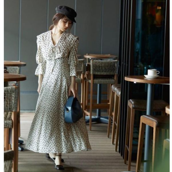 casual dresses japanese autumn women robes sweet temperament vestidos v neck long sleeve print high waist drawstring maxi dress kawaii, Black;gray
casual dresses japanese autumn women robes sweet temperament vestidos v neck long sleeve print high waist drawstring maxi dress kawaii, Black;gray