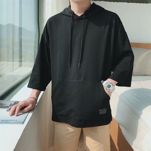 ins super fire same short sleeve sweater hip hop korean fashion t-shirt clothes hooded t-shirt men's ins, Black
ins super fire same short sleeve sweater hip hop korean fashion t-shirt clothes hooded t-shirt men's ins, Black