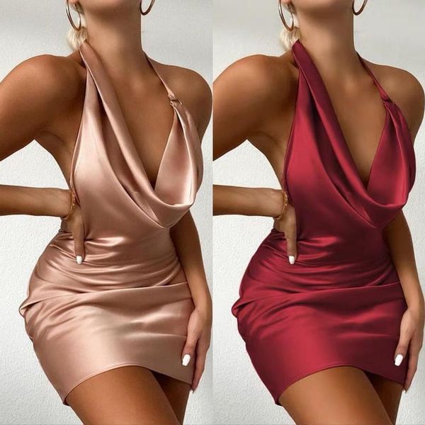 casual dresses 2021 sell summer women halter deep v-neck sheath sleeveless backless party bodycon elegant neck-mounted dress, Black;gray
casual dresses 2021 sell summer women halter deep v-neck sheath sleeveless backless party bodycon elegant neck-mounted dress, Black;gray