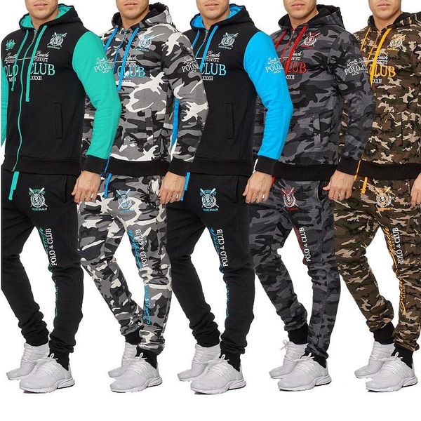 men's tracksuits zogaa mens camouflage hoodies jacket coat and jogging pants 2021 outfit for men sweatshirt 2 pieces set, Gray
men's tracksuits zogaa mens camouflage hoodies jacket coat and jogging pants 2021 outfit for men sweatshirt 2 pieces set, Gray