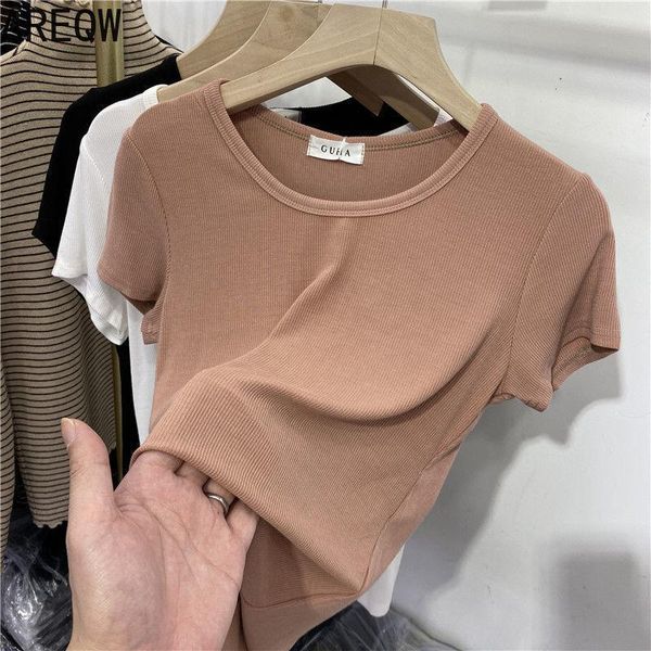 95% cotton round neck short-sleeved t-shirt women's 2021 spring style simple and thin woman tshirts, White
95% cotton round neck short-sleeved t-shirt women's 2021 spring style simple and thin woman tshirts, White