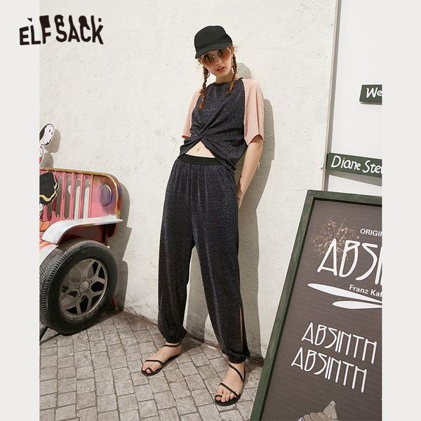 two piece dress elfsack black colorblock casual bright women sets 2021 elf summer elastic waist korean style ladies daily suits, White
two piece dress elfsack black colorblock casual bright women sets 2021 elf summer elastic waist korean style ladies daily suits, White