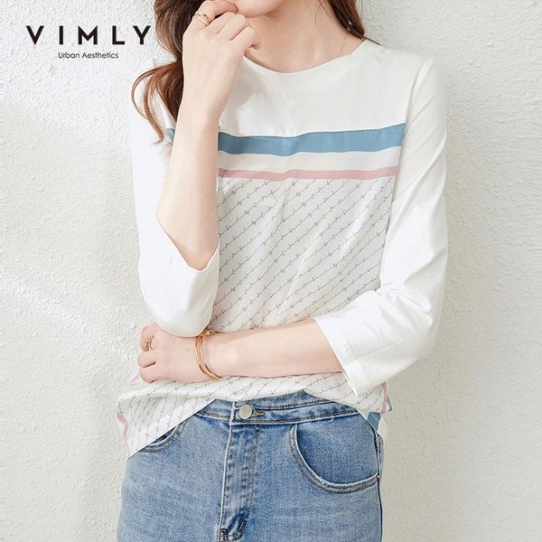 women's t-shirt vimly women tshirts fashion patchwork round neck long sleeve casual pullover sping clothes female cotton t shirt f6273, White
women's t-shirt vimly women tshirts fashion patchwork round neck long sleeve casual pullover sping clothes female cotton t shirt f6273, White