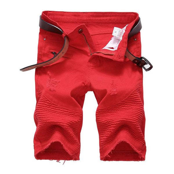 summer men's ripped short jeans solid color stretch denim shorts for male knee length size 28-42, Blue
summer men's ripped short jeans solid color stretch denim shorts for male knee length size 28-42, Blue