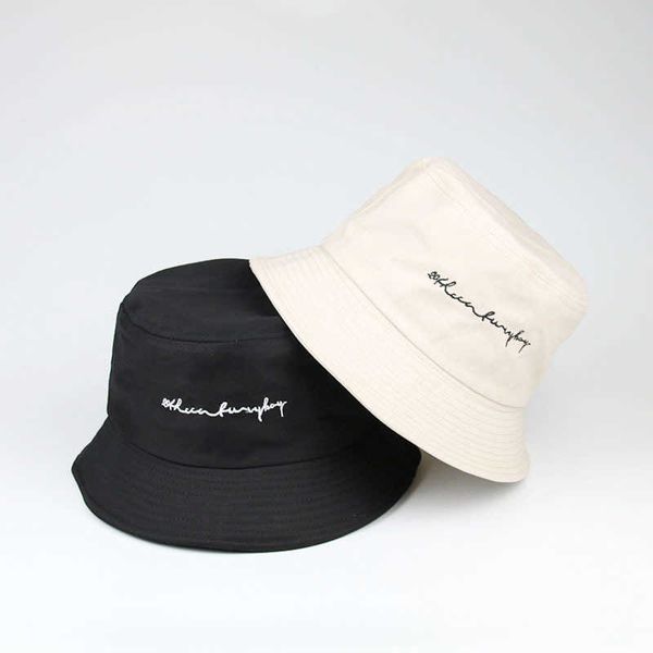 summer bucket hat women letter embroidery foldable outdoor sunscreen cotton fishing hunting cap men sun prevent hats q0811, Blue;gray
summer bucket hat women letter embroidery foldable outdoor sunscreen cotton fishing hunting cap men sun prevent hats q0811, Blue;gray
