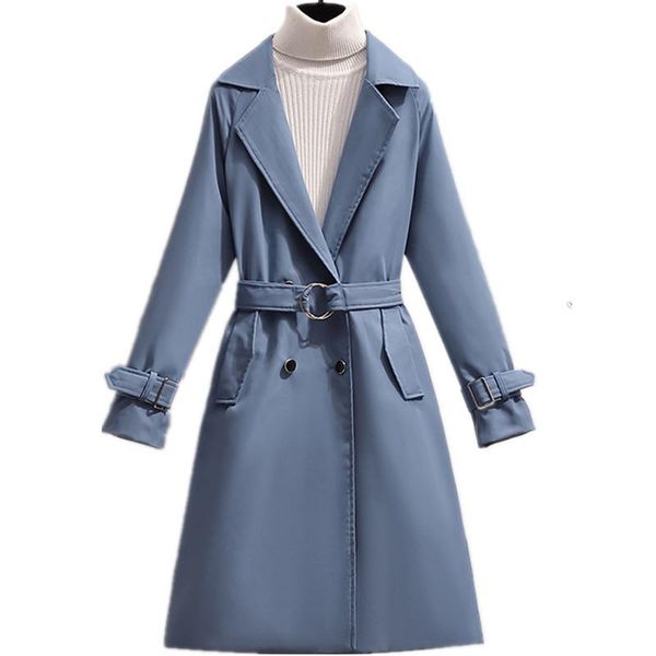 women's trench coats 2021 spring autumn windbreaker women long fashion button coat female plus size 3xl windproof overcoat with sashes, Tan;black
women's trench coats 2021 spring autumn windbreaker women long fashion button coat female plus size 3xl windproof overcoat with sashes, Tan;black