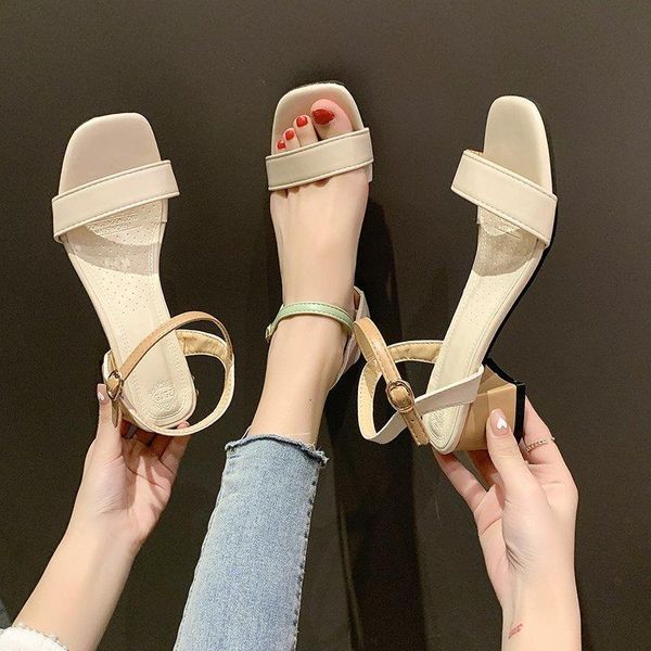 buckle strap high heel sandal for women open toe med suit female beige 2021 summer clear shoes large size high-heeled peep gladi sandals, Black
buckle strap high heel sandal for women open toe med suit female beige 2021 summer clear shoes large size high-heeled peep gladi sandals, Black