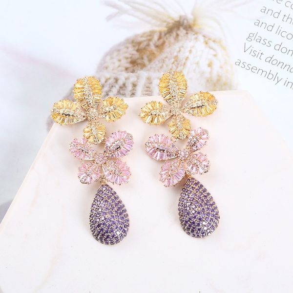 bow earrings women 2021 drop crystal zircon luxury pendant elegant and exquisite wedding party jewelry gift, Golden
bow earrings women 2021 drop crystal zircon luxury pendant elegant and exquisite wedding party jewelry gift, Golden