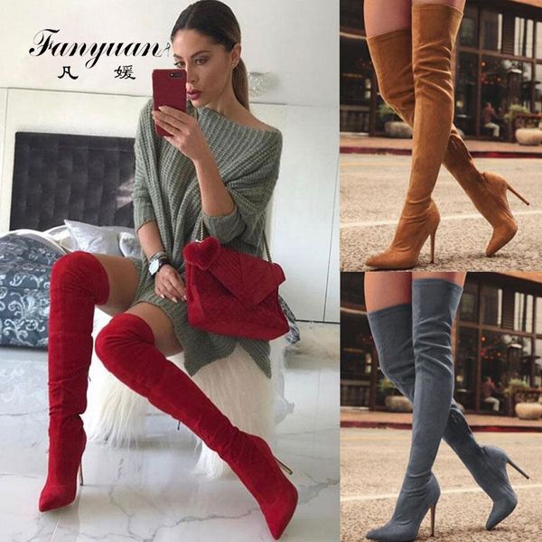 boots fanyuan women's shoes woman plus large big size 32-48 over the knee thin high heel party botas de mujer, Black
boots fanyuan women's shoes woman plus large big size 32-48 over the knee thin high heel party botas de mujer, Black