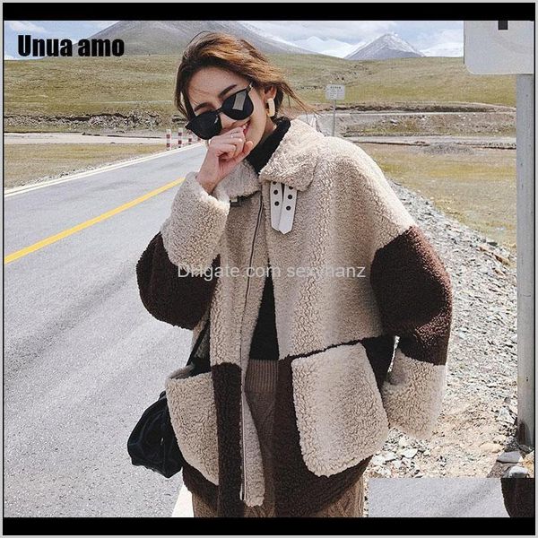 outerwear & coats womens clothing apparel drop delivery 2021 unua amo winter lambswool jacket female warm loose casual fashion hit color spl, Black
outerwear & coats womens clothing apparel drop delivery 2021 unua amo winter lambswool jacket female warm loose casual fashion hit color spl, Black