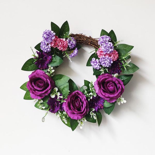 decorative flowers & wreaths artificial purple rose wreath door garland for halloween home decoration party supplies
decorative flowers & wreaths artificial purple rose wreath door garland for halloween home decoration party supplies