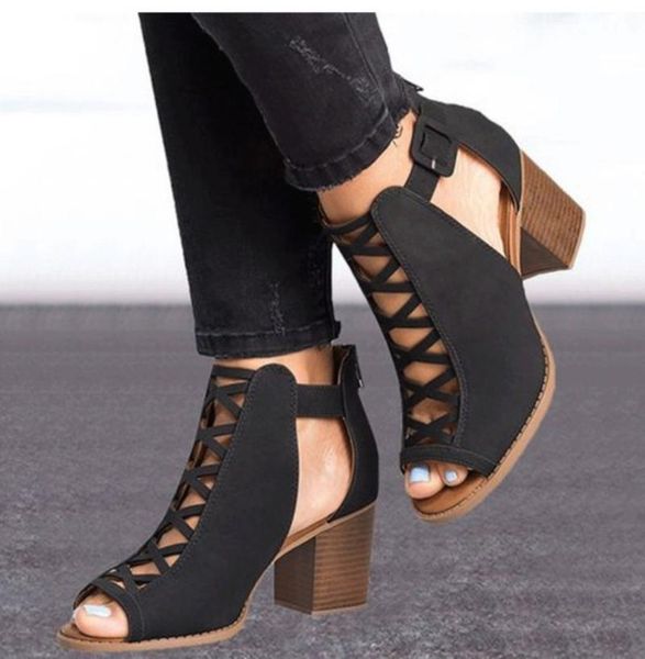 sandals women boots flock cross strap ankle buckle summer zapatos chaussures femme square high heel leopard shoes sandalia, Black
sandals women boots flock cross strap ankle buckle summer zapatos chaussures femme square high heel leopard shoes sandalia, Black