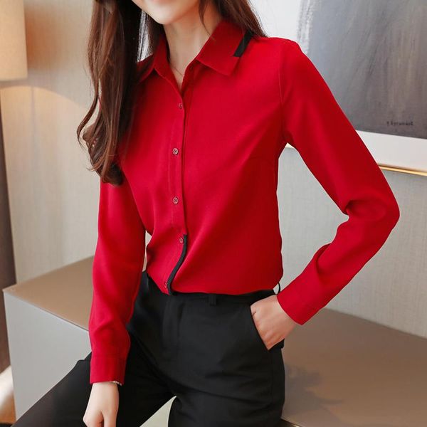 chiffon shirt womens spring panelled turn-down collar women shirts white blue wine red 2627 women's blouses &
chiffon shirt womens spring panelled turn-down collar women shirts white blue wine red 2627 women's blouses &