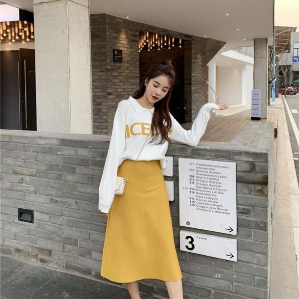 two piece dress knitting female sweater suit for women set knitted pullover elegant clothing, White
two piece dress knitting female sweater suit for women set knitted pullover elegant clothing, White