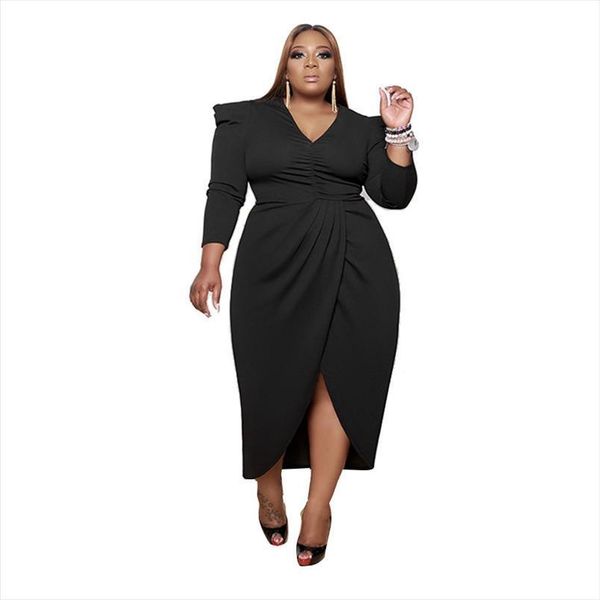 plus size bodycon elegant women dresses v neck long sleeve maxi high waist party birthday black wholesale dropshipping, Black;gray
plus size bodycon elegant women dresses v neck long sleeve maxi high waist party birthday black wholesale dropshipping, Black;gray