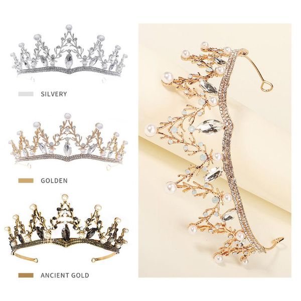 hair clips & barrettes baroque bridal crystal headband jewelry sen series branch alloy rhinestone pearl crown christmas performance stage he, Golden;silver
hair clips & barrettes baroque bridal crystal headband jewelry sen series branch alloy rhinestone pearl crown christmas performance stage he, Golden;silver