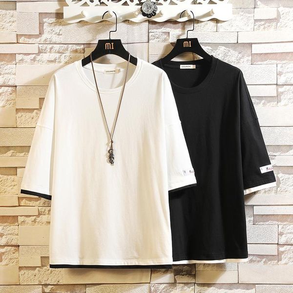 short sleeve t shirt men's 2021 summer black white tshirt tees classic brand fashion clothes plus size m-5xl o neck t-shirts, White;black
short sleeve t shirt men's 2021 summer black white tshirt tees classic brand fashion clothes plus size m-5xl o neck t-shirts, White;black