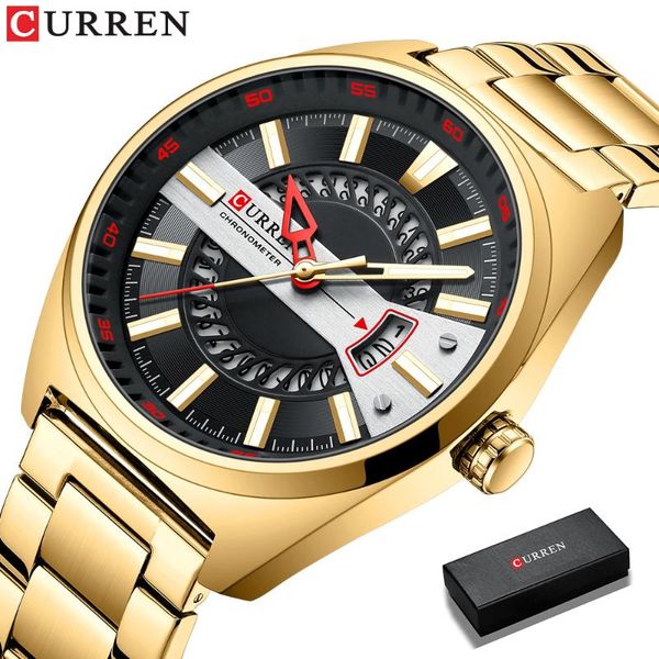 wristwatches 2021 curren mens watch quartz classic gold wristwatch steel belt luxury calendar business herren uhren gifts for men, Slivery;brown
wristwatches 2021 curren mens watch quartz classic gold wristwatch steel belt luxury calendar business herren uhren gifts for men, Slivery;brown