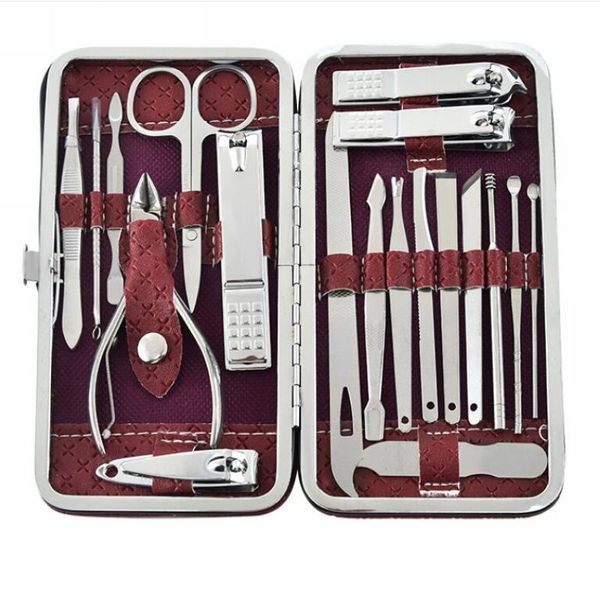 19 in 1 stainless steel manicure nail clipper set household ear spoon tool pedicure scissors
19 in 1 stainless steel manicure nail clipper set household ear spoon tool pedicure scissors