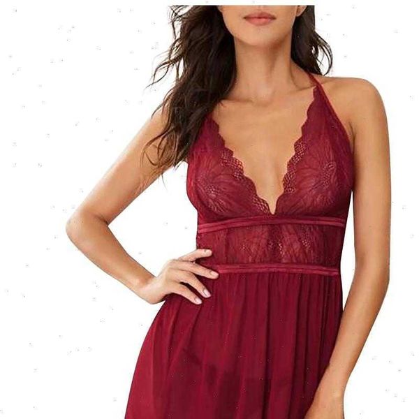 four season lace home womens sleepwears screen stitching nightdress backless v neck underwear lingerie with thong set, Black;red
four season lace home womens sleepwears screen stitching nightdress backless v neck underwear lingerie with thong set, Black;red