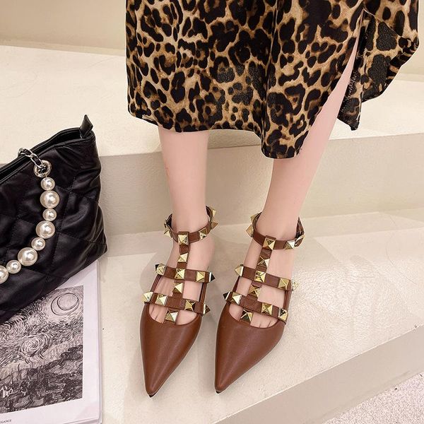 sandals 2021 ladies flat shoes loafers pointed toe summer rivet women's fashion women, Black
sandals 2021 ladies flat shoes loafers pointed toe summer rivet women's fashion women, Black