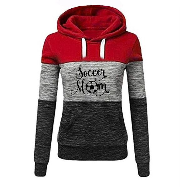 women's hoodies & sweatshirts soccer mom letter print women splice casual femmes mother day gift autumn sweet long sleeve, Black
women's hoodies & sweatshirts soccer mom letter print women splice casual femmes mother day gift autumn sweet long sleeve, Black