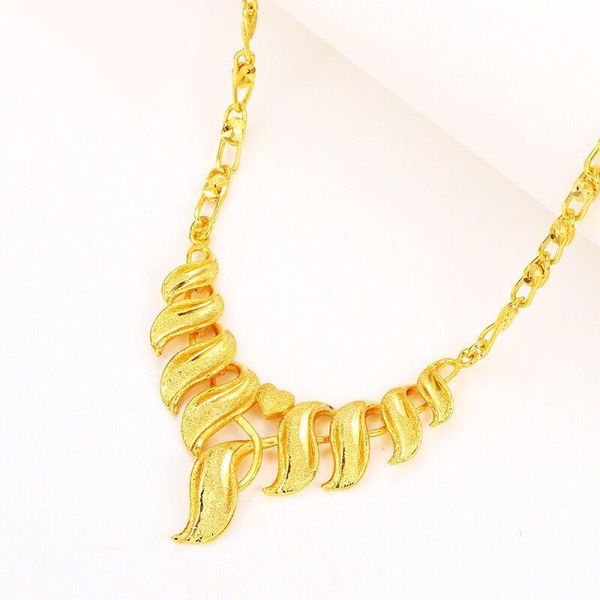 pendant necklaces mxgxfam luxurious bridal jewelry for women wedding 24 k pure gold color good quality, Silver
pendant necklaces mxgxfam luxurious bridal jewelry for women wedding 24 k pure gold color good quality, Silver