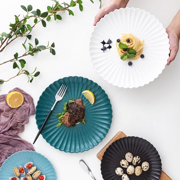 dishes & plates ceramic tableware set nordic chrysanthemum shape fruit cake steak western plate household restaurant utensils
dishes & plates ceramic tableware set nordic chrysanthemum shape fruit cake steak western plate household restaurant utensils