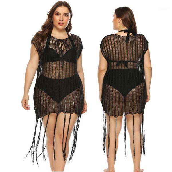 women's swimwear 2021 women plus size beach dress cover up large big black solid swimsuit bikini beachwear bathing ups for female, White;black
women's swimwear 2021 women plus size beach dress cover up large big black solid swimsuit bikini beachwear bathing ups for female, White;black