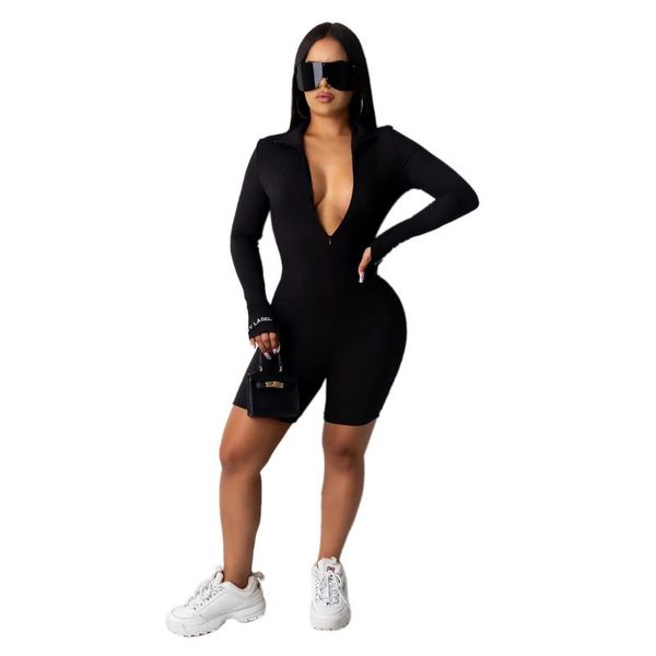 women playsuit autumn long sleeve jumpsuit fashion bodysuit zipper for ladies clubwear playsuits streetwear women's jumpsuits & rompers, Black;white
women playsuit autumn long sleeve jumpsuit fashion bodysuit zipper for ladies clubwear playsuits streetwear women's jumpsuits & rompers, Black;white