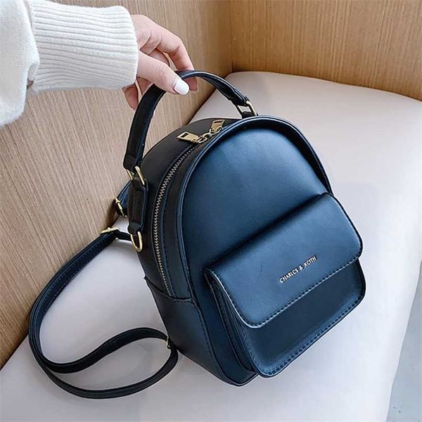 women's backpack pu leather simple female bag teen girl backpacks cute animal school small bags 211026
women's backpack pu leather simple female bag teen girl backpacks cute animal school small bags 211026