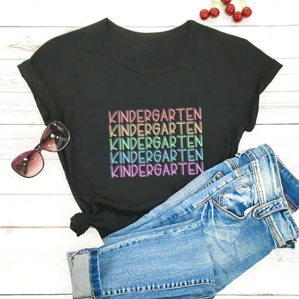 women's t-shirt kindergarten print women funny three-dimensional letter graphics tshirt simple wild t shirt top, White
women's t-shirt kindergarten print women funny three-dimensional letter graphics tshirt simple wild t shirt top, White